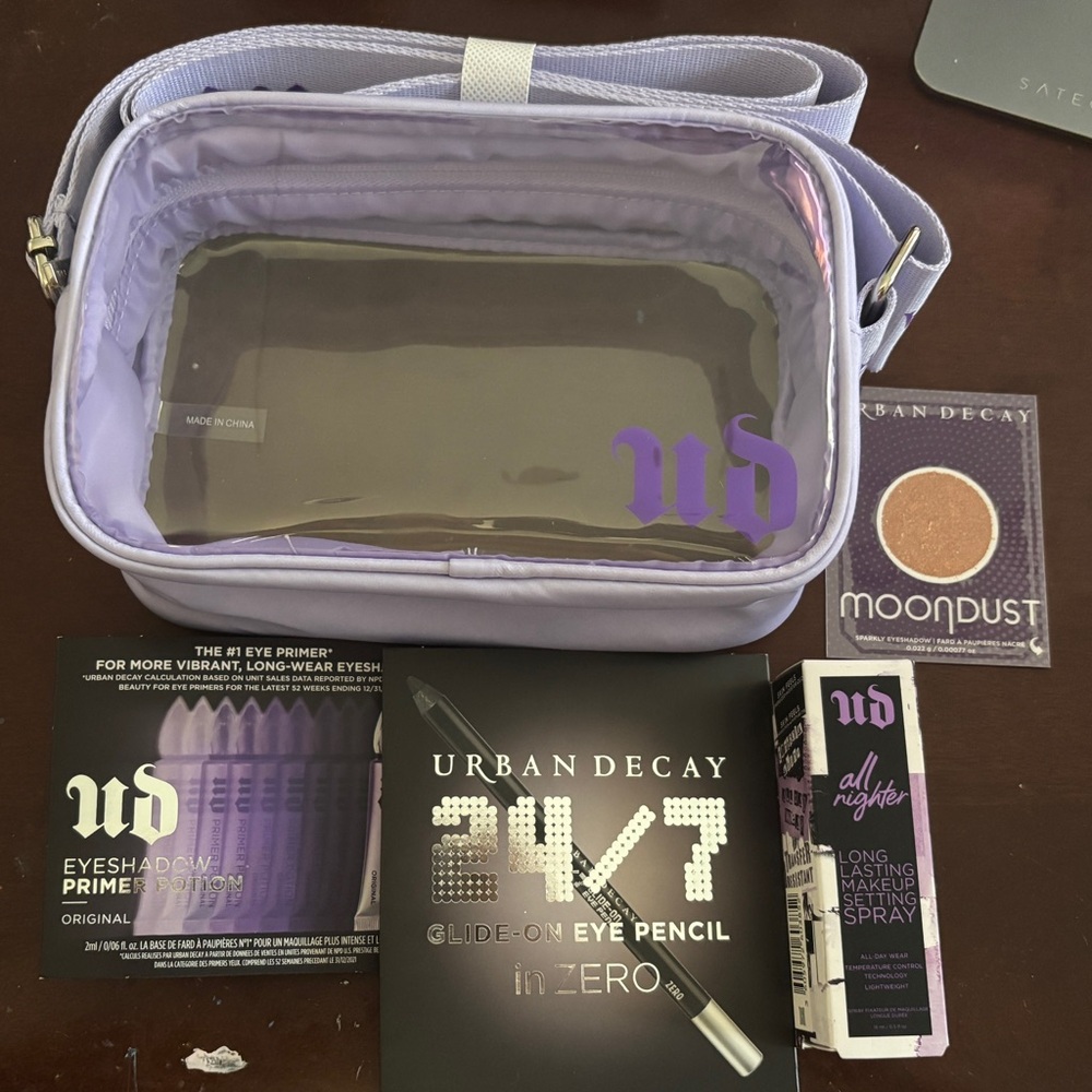 Urban Decay Makeup Lot: Bag, All Nighter, Eyeliner, Eyeshadow Primer Potion
